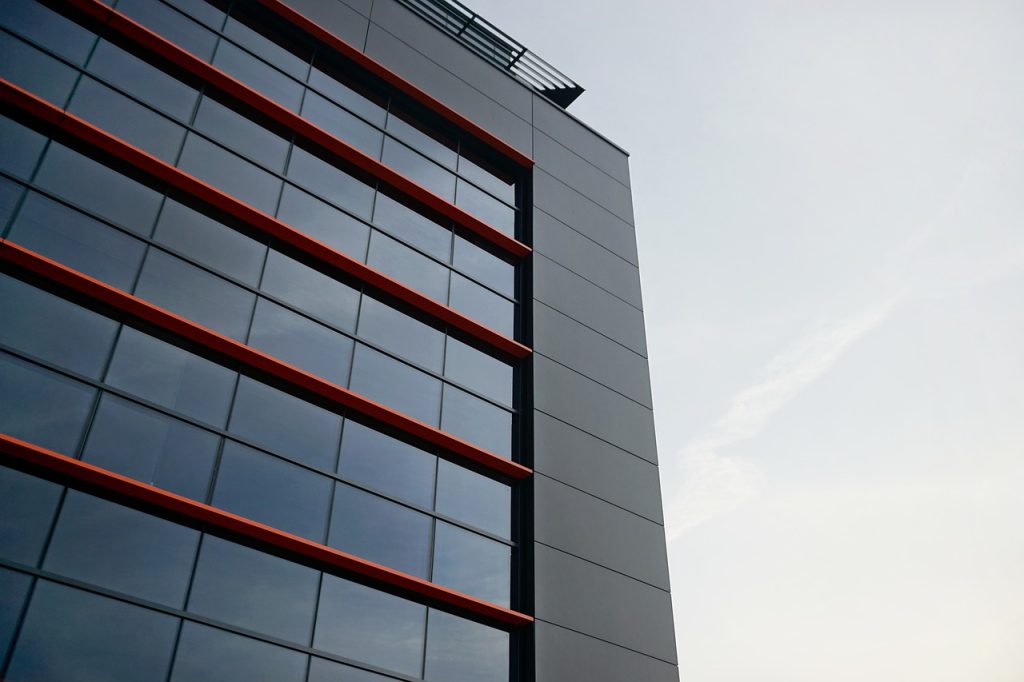 Skyscraper with security window film Toronto