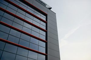 Skyscraper with security window film Toronto